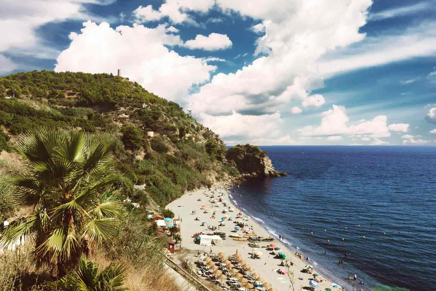 Eine der schönsten Strände in Málaga: Cala de Maro