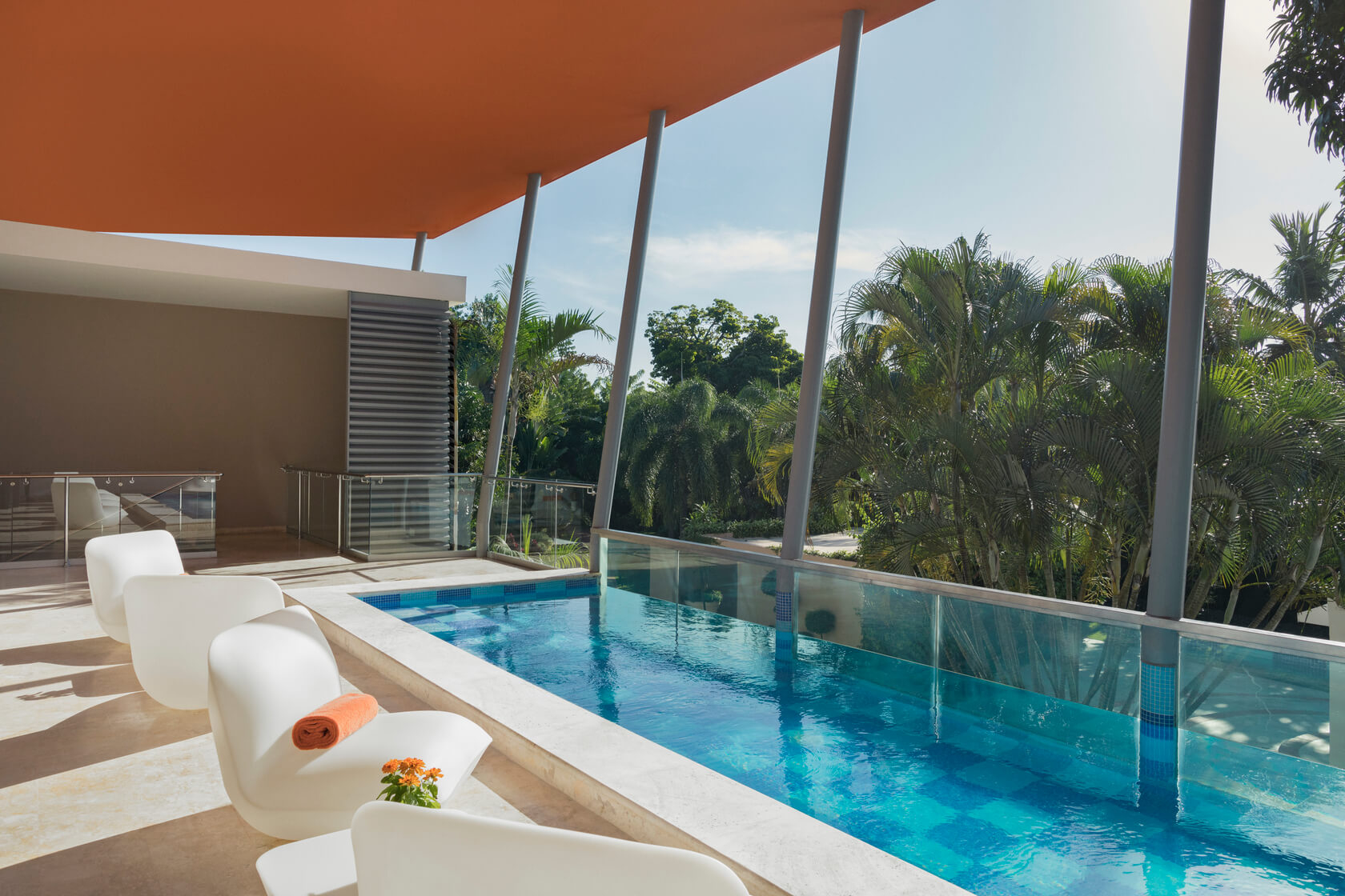 Santo Domingo Christmas: The balcony pool at the Barceló El Embajador, a Royal Hideaway Hotel 