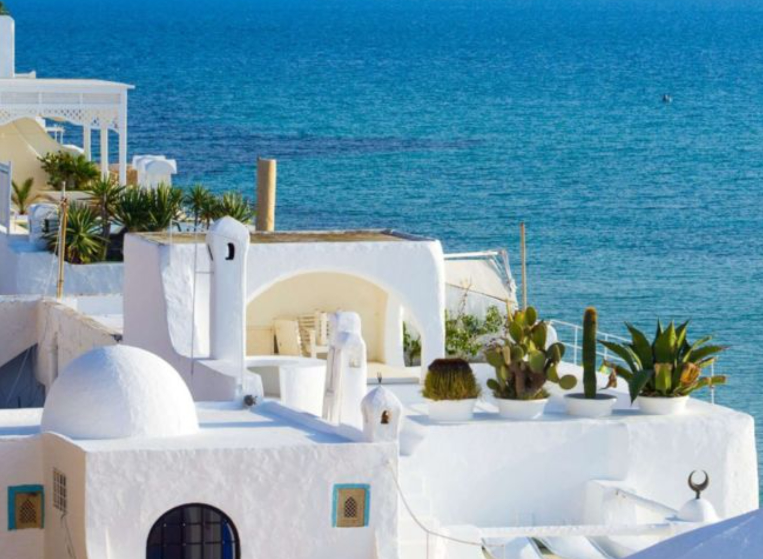 Eid in Tunisia: A view of the Tunisian skyline across the Medina with sea views