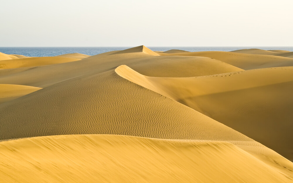 Gran Canaria mit Kindern: die Dünen von Maspalomas sind ein Paradies zum Austoben.