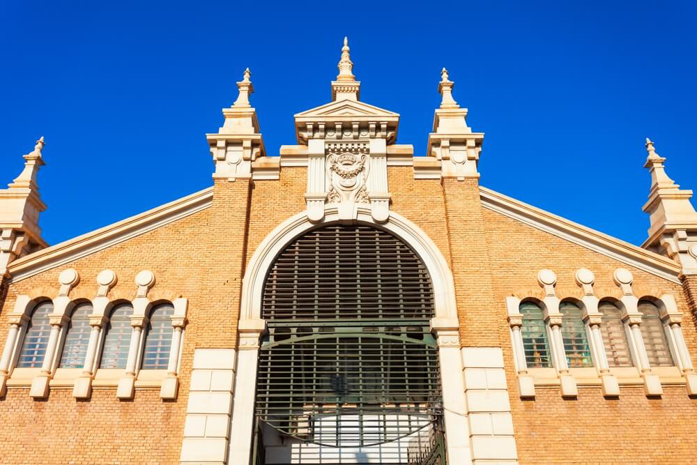 The exterior of the Abastos de Verónicas Market, Murcia