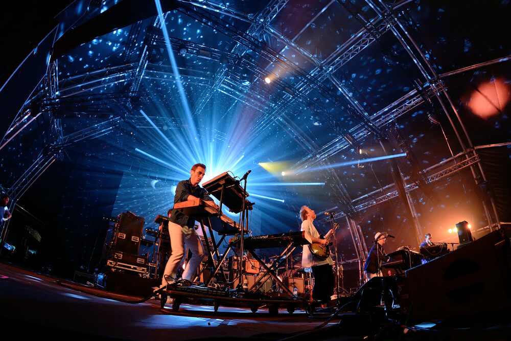 Sonar Festival: Close-up view of Hot Chip performing at Sonar Festival in Barcelona