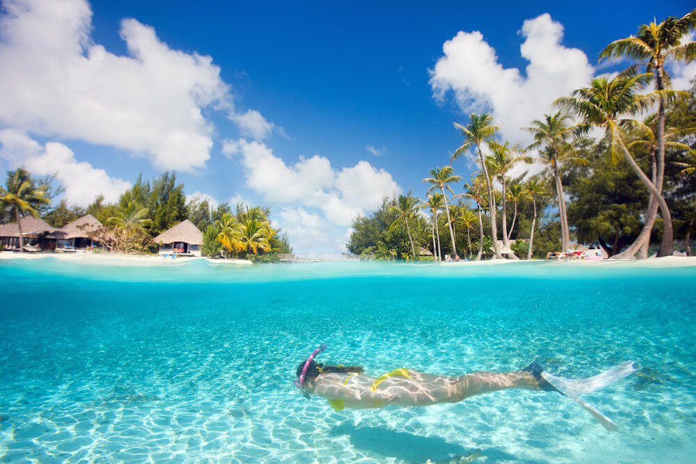 Die besten Orte zum Schnorcheln haben seichtes, klares Wasser