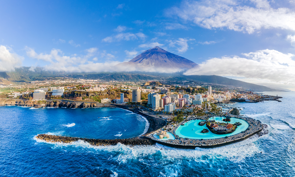 Künstlicher See Lago Martiánez in Puerto de la Cruz, Teneriffa.