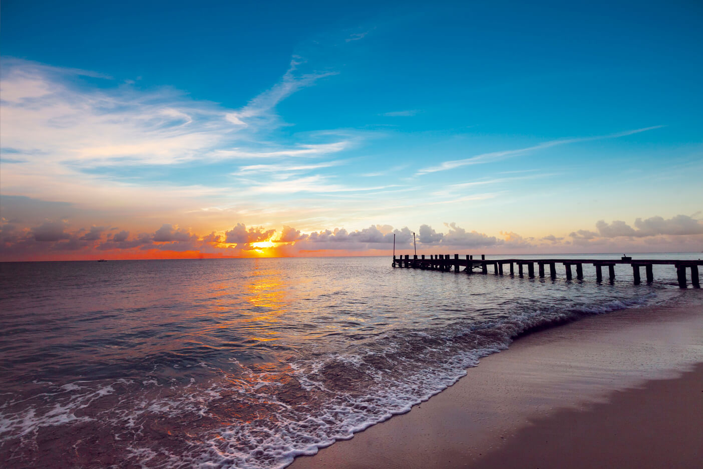 Romantic things to do in Cozumel: The beach at Occidental Cozumel at sunset