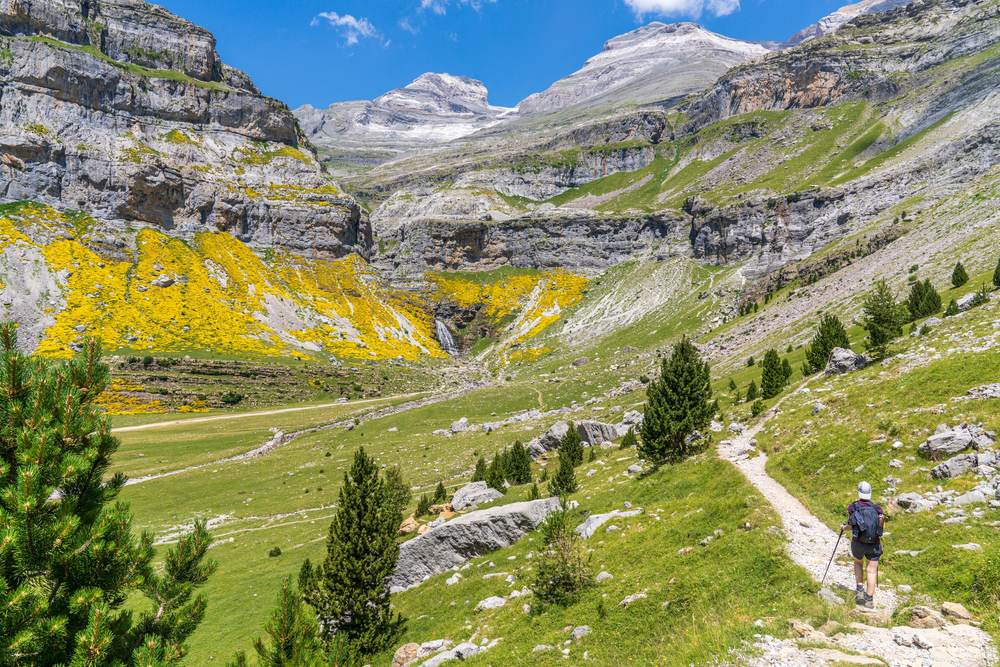 Wanderweg in Huesca, Aragonesische Pyrenäen.