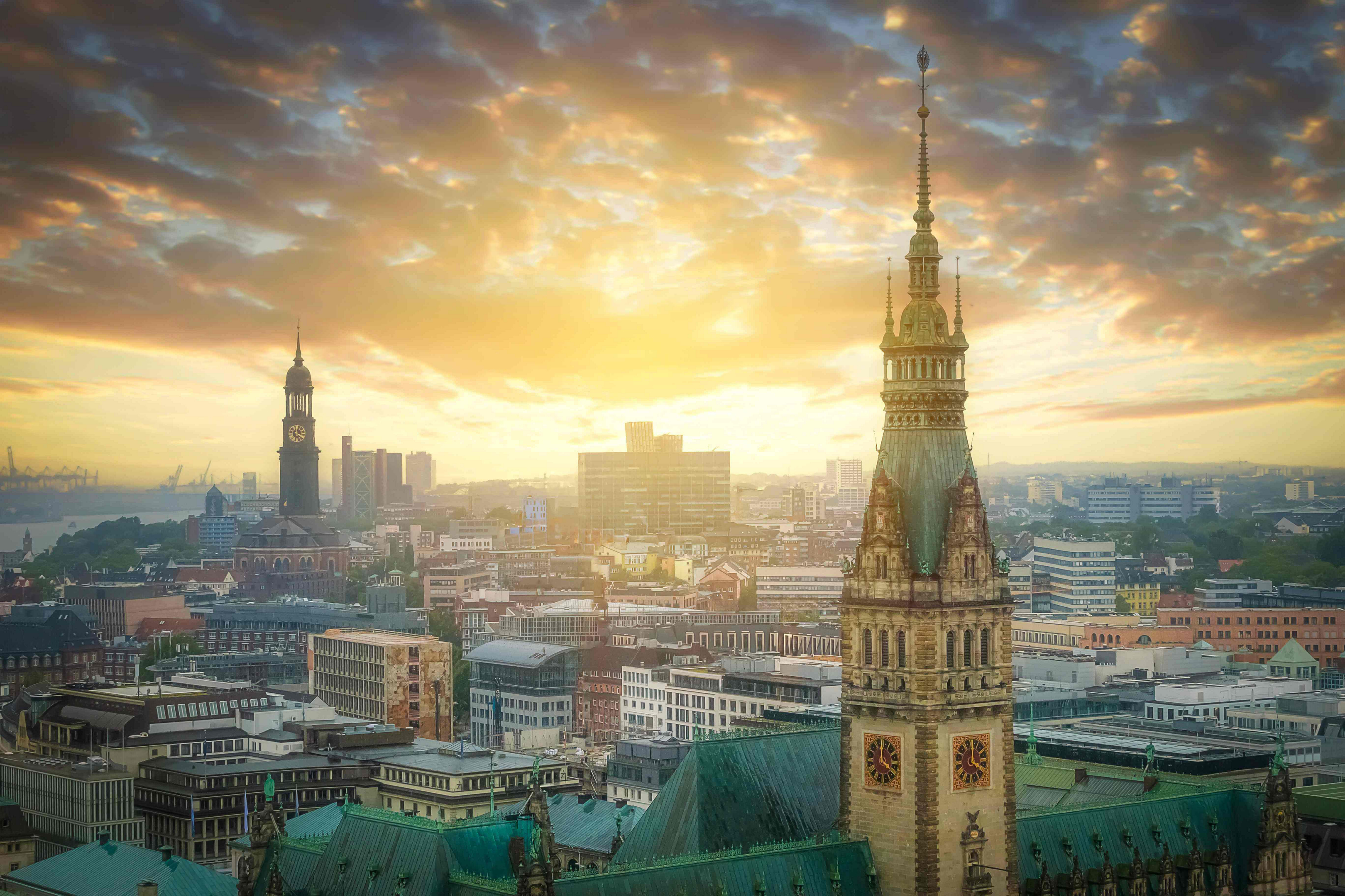 Things to do in Hamburg: A close-up view of the Hamburg skyline