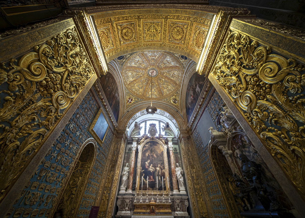 Things to do in Valletta: Golden interior walls of the St. John’s Co Cathedral