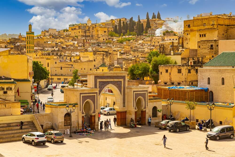 Things to see in Fez: A bird’s eye view of the entryway to the Medina