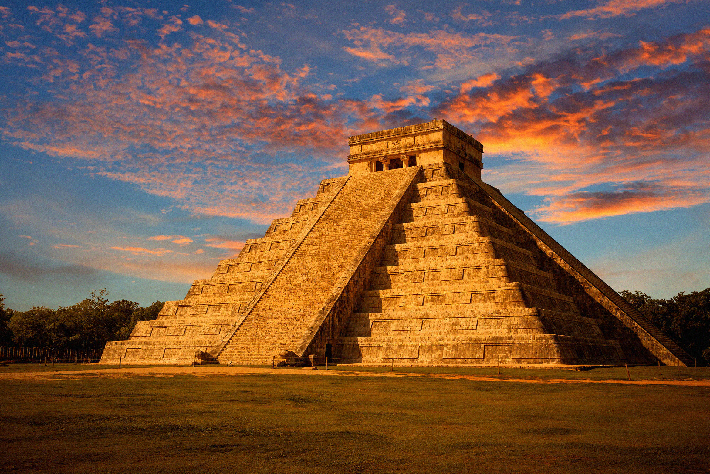 Check out the Temple of Kukulkán (or El Castillo) at sunset in celebration of Yellow Day.