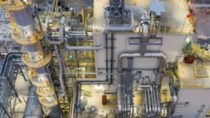 Birds eye view of BASF plant