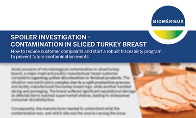 Spoiler Investigation - Contamination in Sliced Turkey Breast Case Study Screenshot