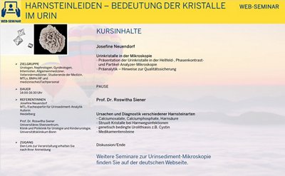 Harnsteinleiden – Bedeutung der Kristalle im Urin