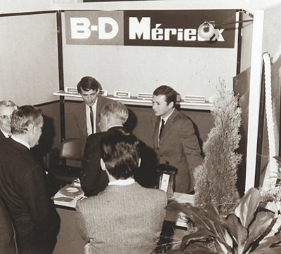 The first B-D Mérieux booth in Monaco in 1965.