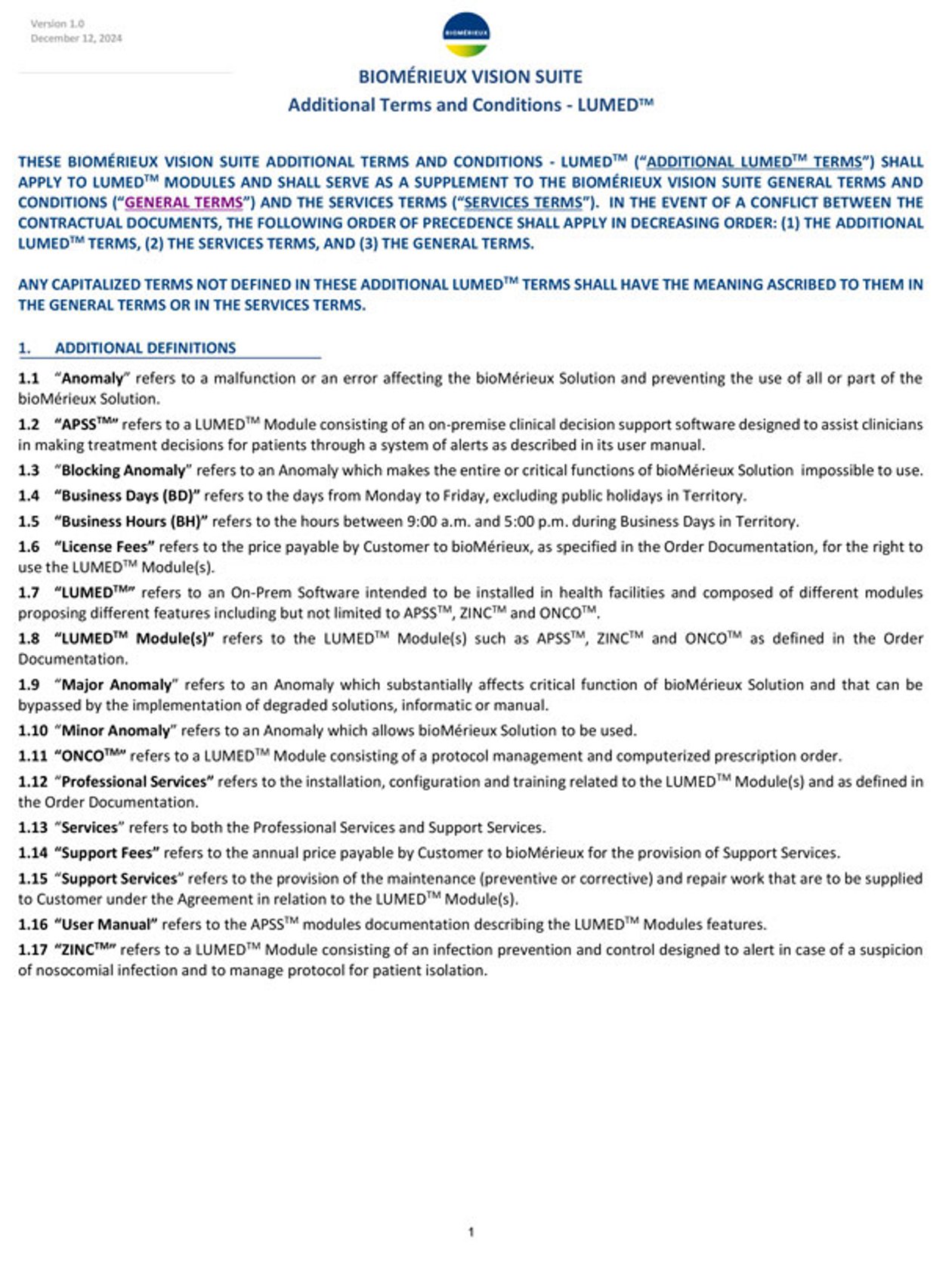 Terms and Conditions