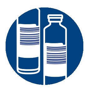 blue pictograms