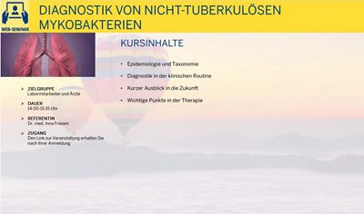 Save & Close  Diagnostik von nicht-tuberkulösen Mykobakterien
