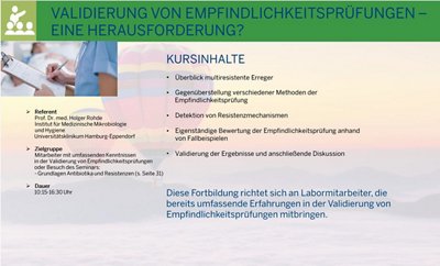 VALIDIERUNG VON EMPFINDLICHKEITSPRÜFUNGEN