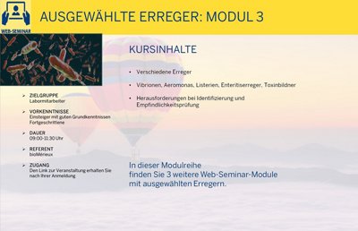 Ausgewählte Erreger: Modul 3