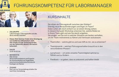 Führungskompetenz für Labormanager