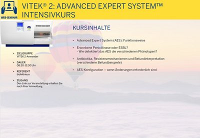 VITEK® 2: Advanced Expert SystemTM Intensivkurs (WEB270426V)