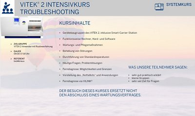 VITEK® 2: Intensivkurs Troubleshooting (TR160426)