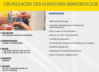 Grundlagen der Klinischen Mikrobiologie (Web-Seminar)