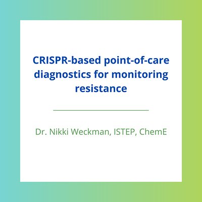 CRISPR-based point-of-care diagnostics for monitoring resistance