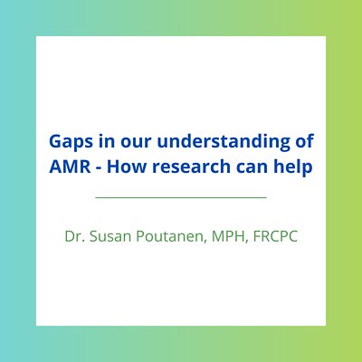 Gaps in our understanding of AMR – How research can help