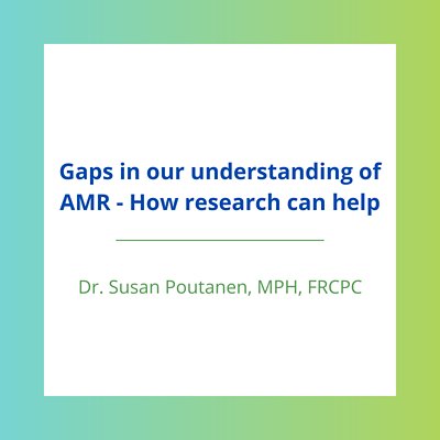 Gaps in our understanding of AMR – How research can help