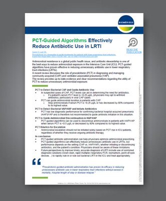 PCT-Guided Algorithms Effectively Reduce Antibiotic Use in LRTI