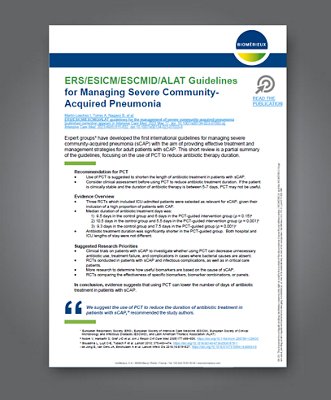 ERS/ESICM /ESCMID/ALAT Guidelines for Managing Severe Community-Acquired Pneumonia