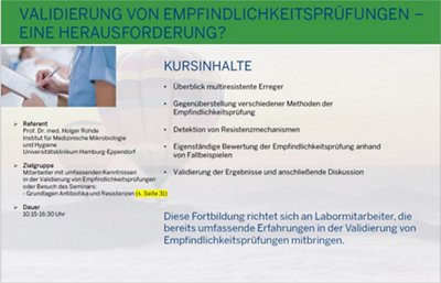 VALIDIERUNG VON EMPFINDLICHKEITSPRÜFUNGEN