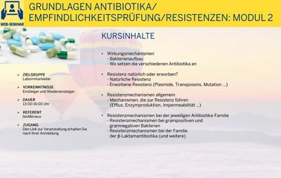 Grundlagen Antibiotika / Empfindlichkeitsprüfung / Resistenzen: Modul 2 