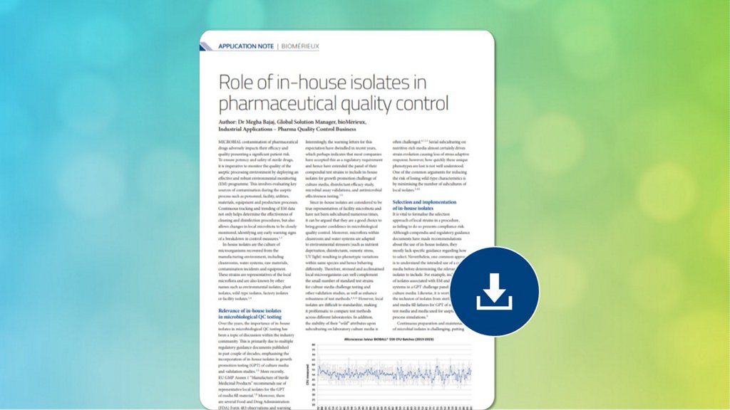 Image Whitepaper - Role of in-house isolates in pharmaceutical quality control