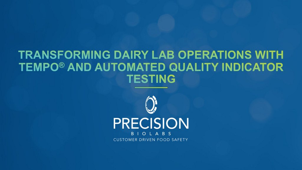 biomérieux and precision bio labs tempo dairy