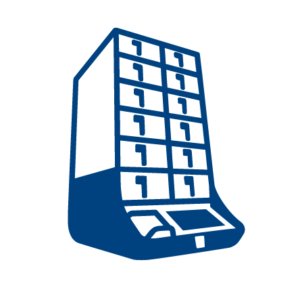 Blue and white BIOFIRE TORCH icon 