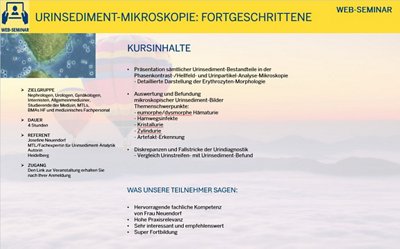 Urinsediment-Mikrokopie: Fortgeschrittene