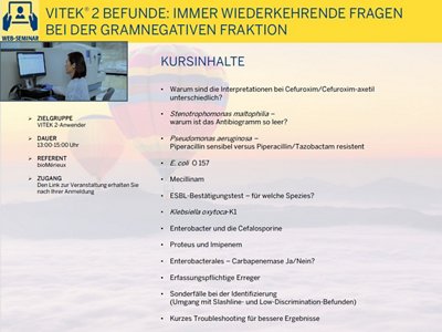 Save & Close  VITEK® 2 Befunde: Immer wiederkehrende Fragen bei der gramnegativen Fraktion