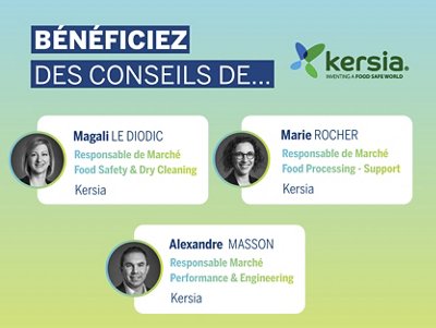 experts présents sur le stand pour la societe kersia