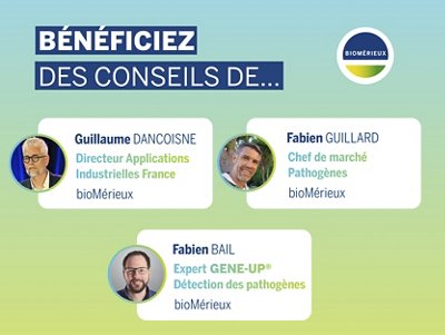 Photo des experts présents sur le salon pour bioMerieux