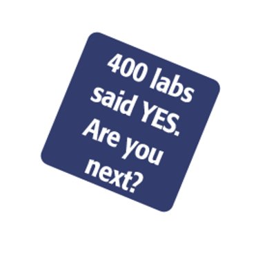 400 labs said YES graphic