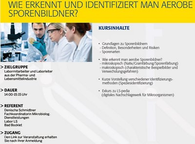 Wie erkennt und identifiziert man aerobe Sporenbildner? (WEB270525N) 