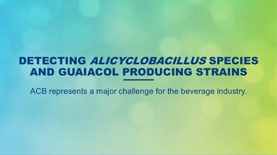 alicyclobacillus guaiacol detection