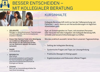 Besser entscheiden - mit kollegialer Beratung
