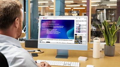 Desktop screen displaying an ESCMID 2026 webinar on turning clinical principles into real-world applications in hospital settings. This educational content highlights diagnostic strategies, practical implementation, and decision-making in infectious disease management.