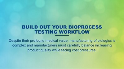 bioprocess testing workflow