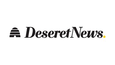 Desert News logo white background