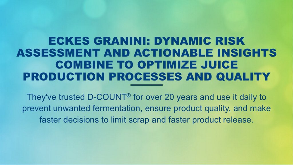 eckes granini d count risk assessment