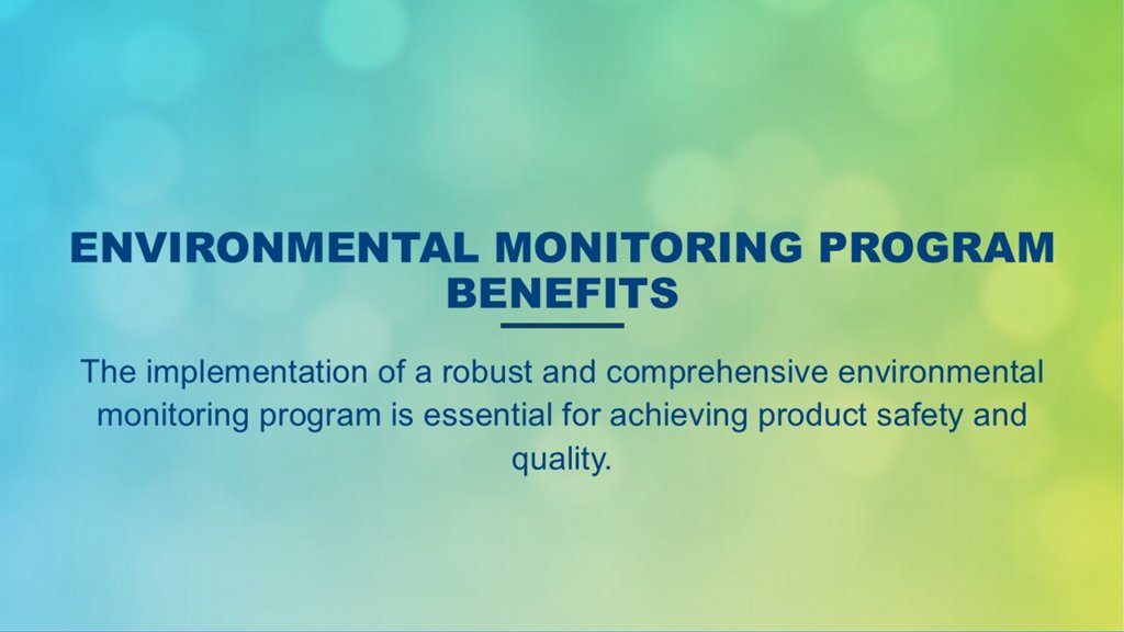 Environmental Monitoring in food factory 